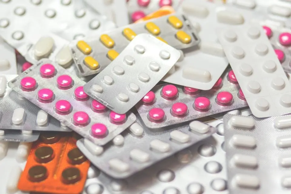 Assorted tablet blister packs